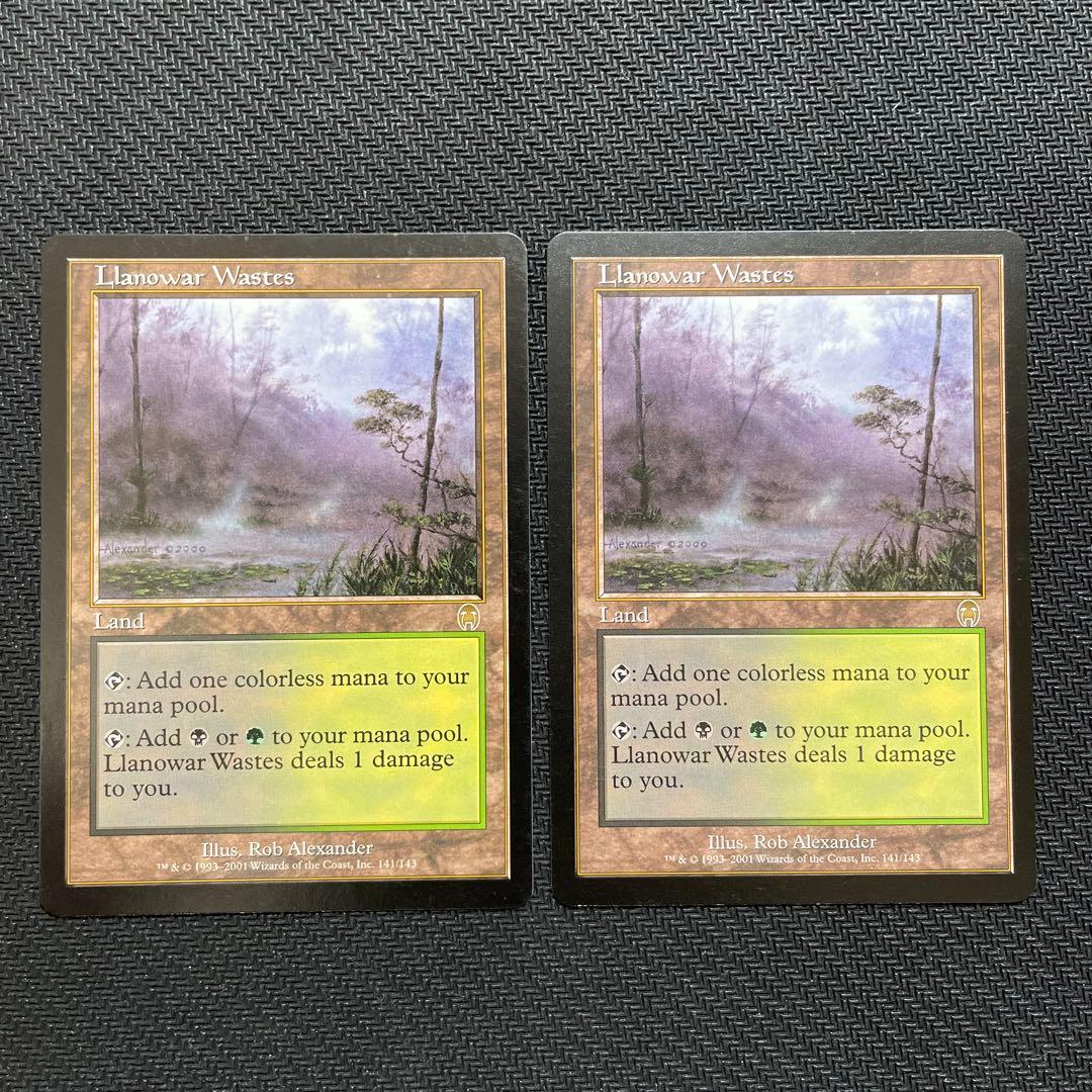 【英語版】ラノワールの荒原Llanowar Wastes ［APC］4枚セット