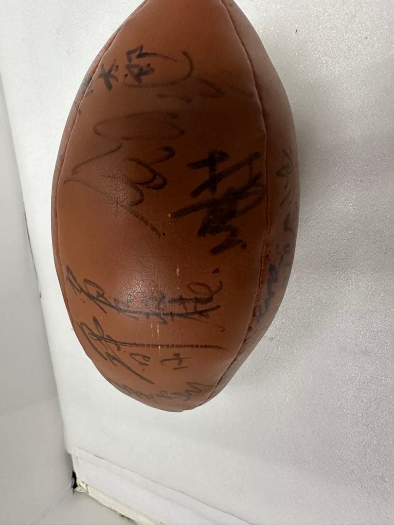宿沢広朗ジャパン寄せ書きサイン入りラグビーボール