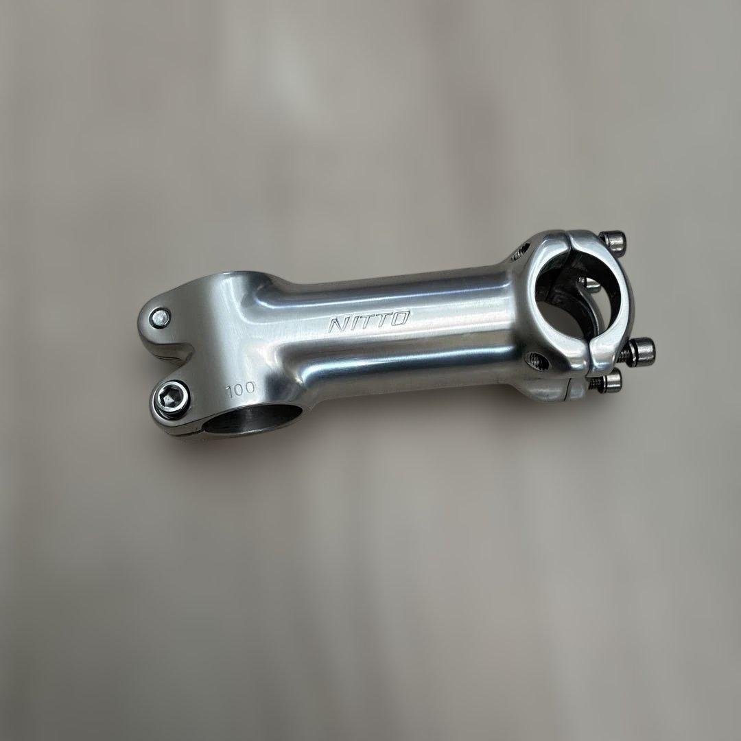 NITTO アルミ ステム 100mm シルバー