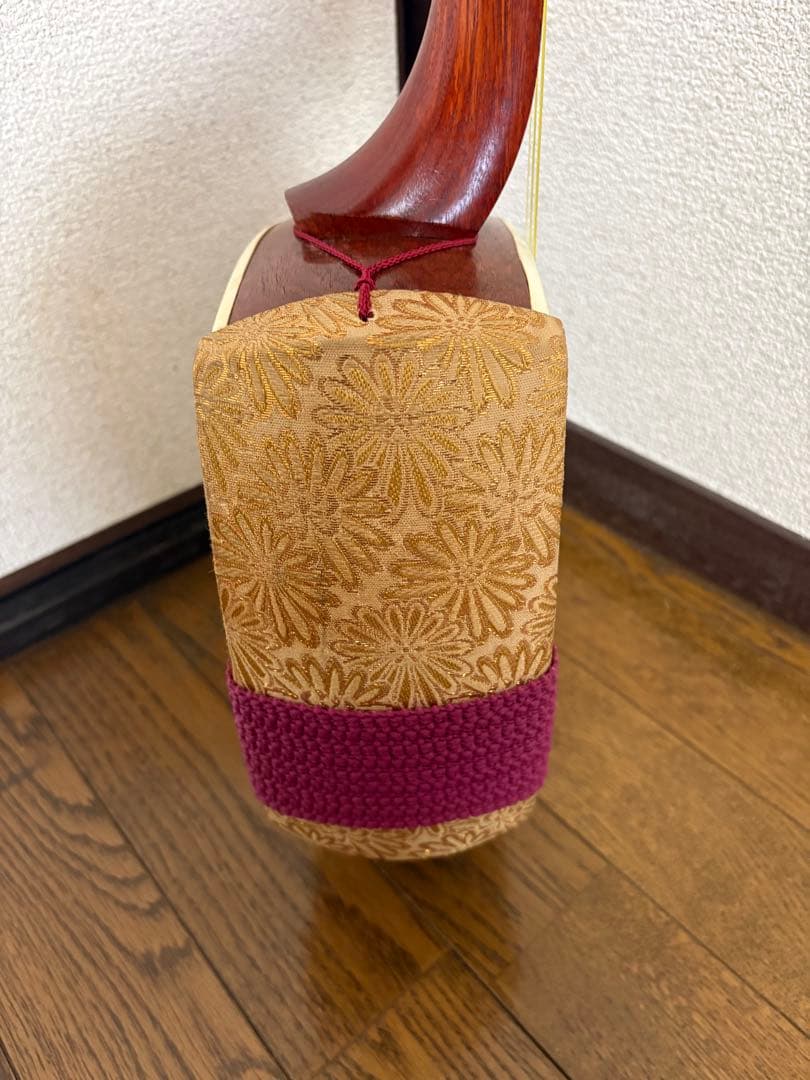 三味線本体 木製 3弦 四角形【破れなし】