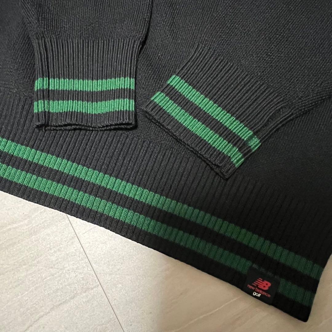 美品 ニューバランスゴルフ メンズ ニット チェック柄 サイズ5