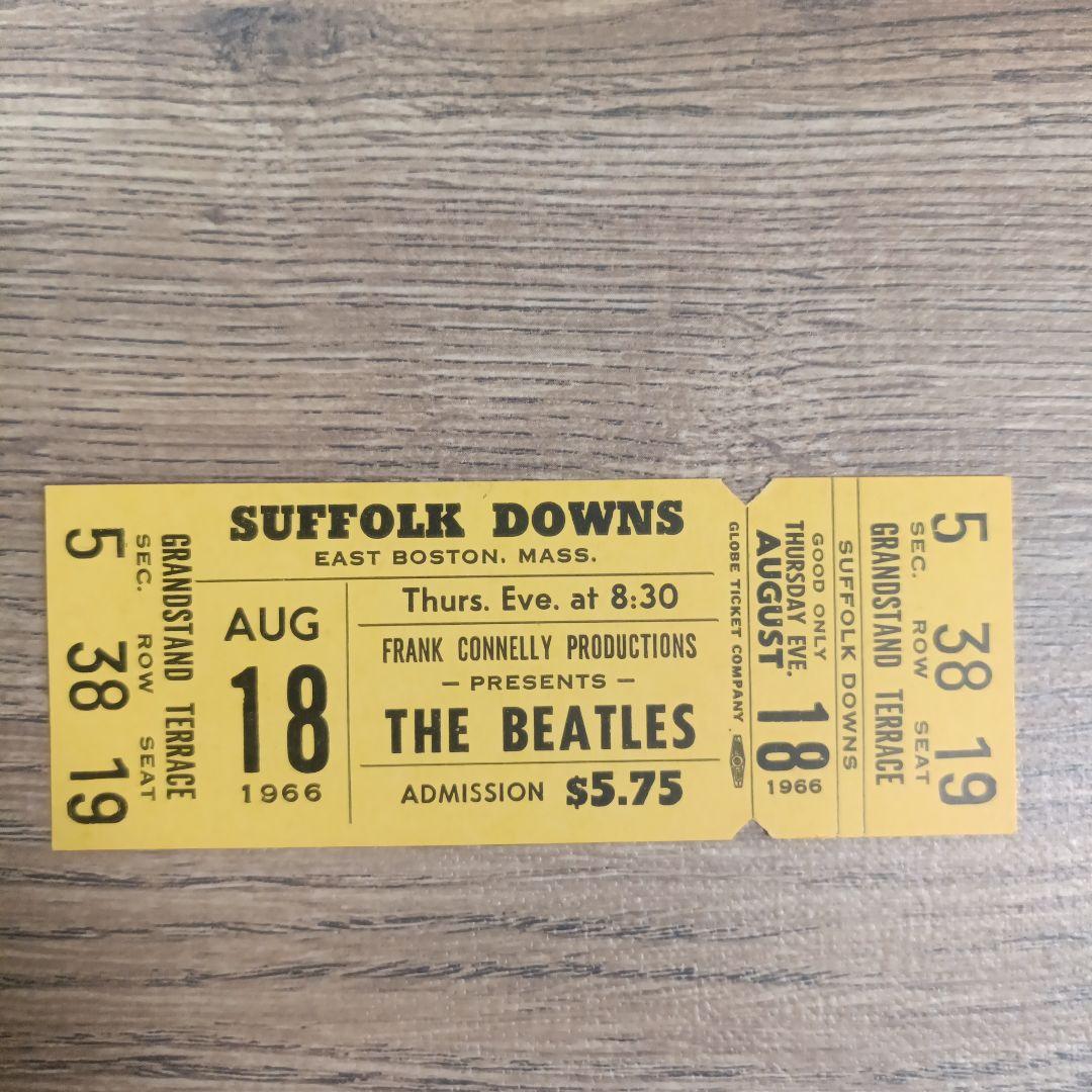 THE BEATLES ビートルズ 1966 未使用コンサートチケット アメリカ