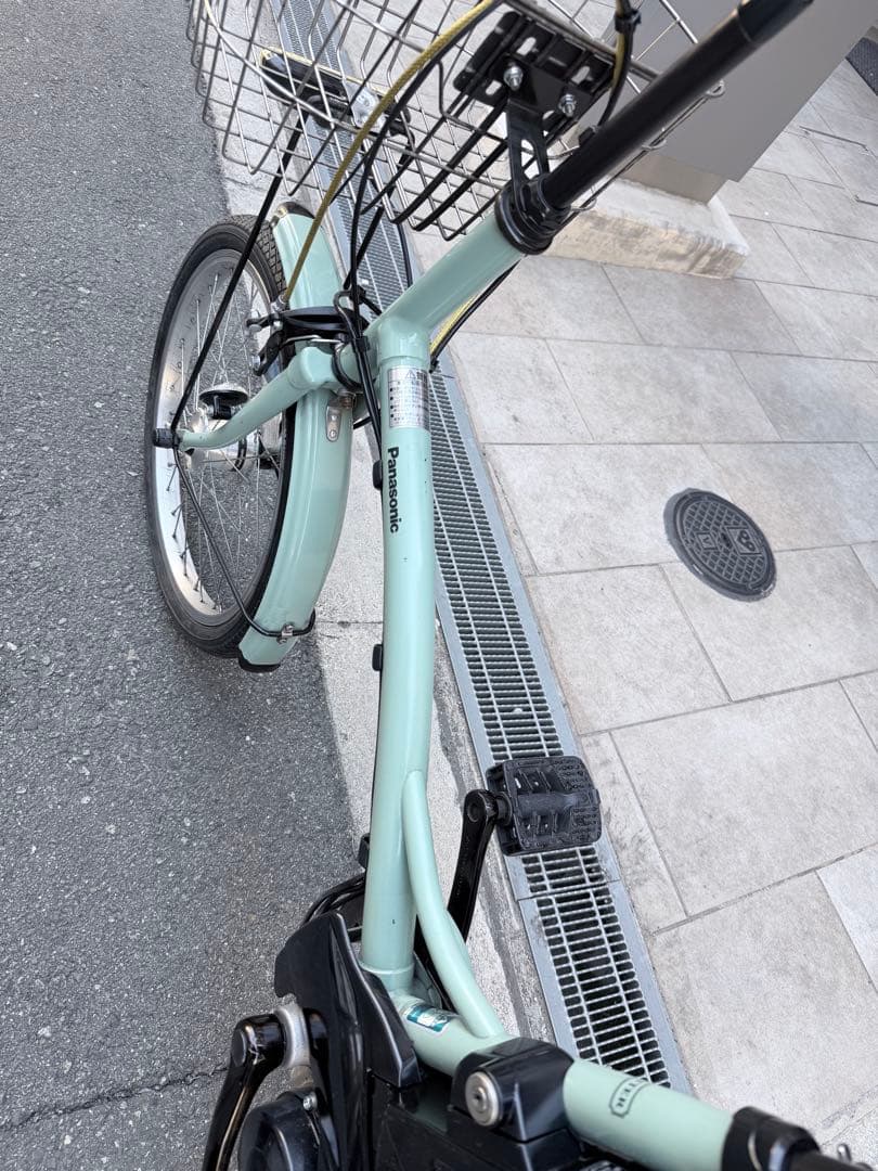 大阪府　Panasonic 電動アシスト自転車 ミントグリーン　20インチ