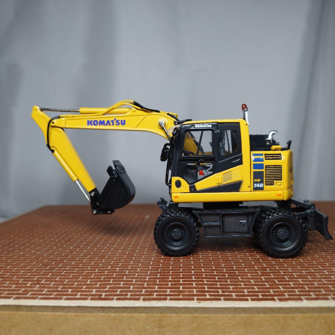 コマツ PW148油圧ショベル(モノブーム)1/50 KOMATSU レトロ仕様