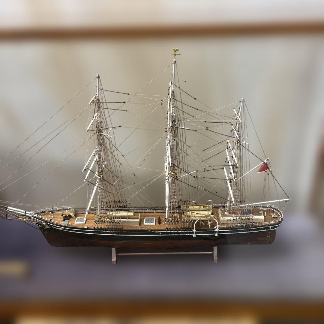 引取限定大型ウッディジョー/木製帆船模型 1/100[帆無・停泊)