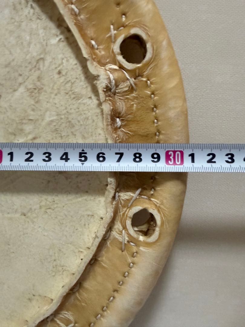 【手縫い本皮】締め太鼓 2丁掛け用 打面皮 張替え用 新品未使用