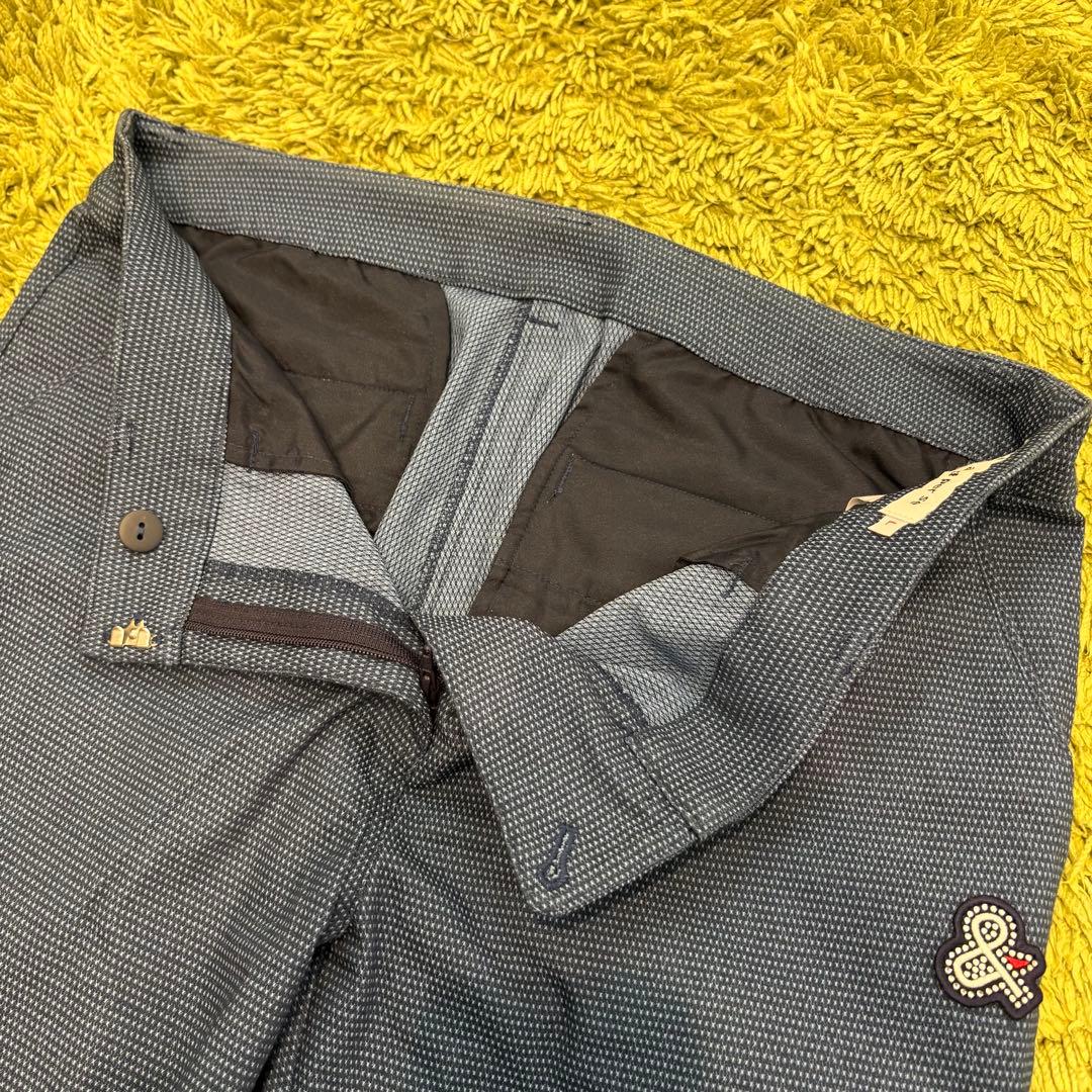 and per se アンパスィ ストレッチパンツ レディース ネイビー L