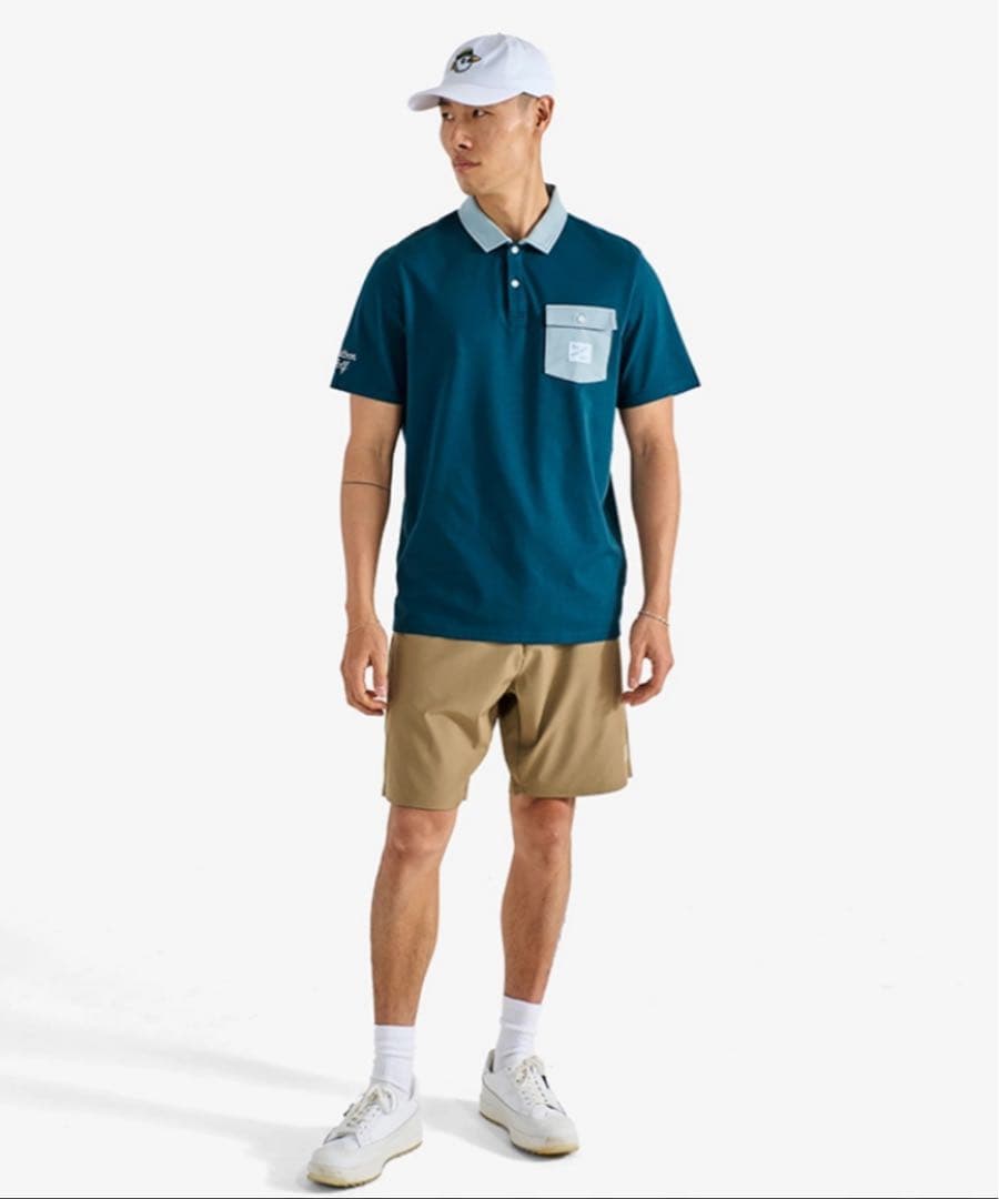 【美品】Malbon golf◇JOVIS SOLID POLO 半袖ポロシャツ