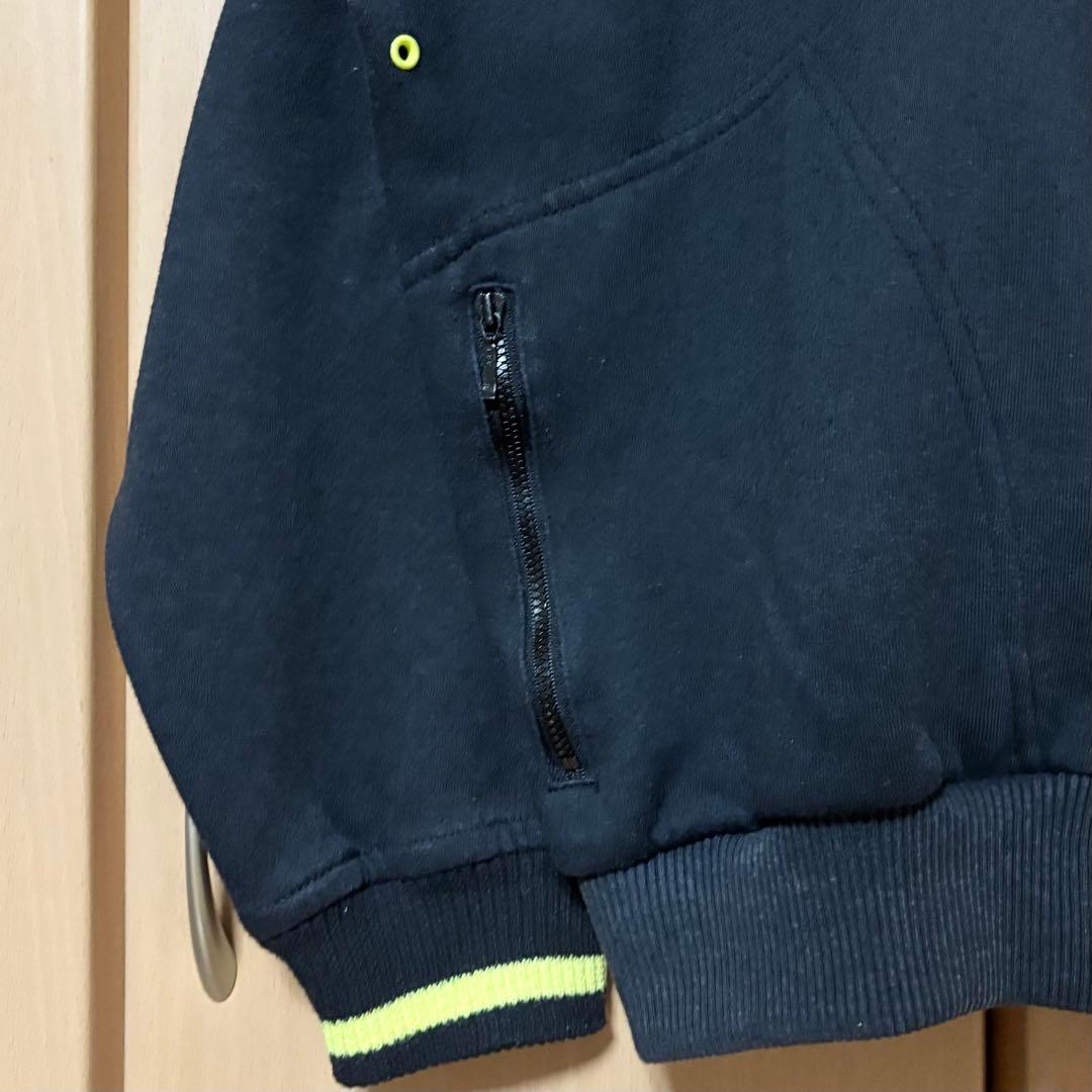 NIKE 80~90s銀タグ ジップアップスウェット ブラック イエロー XL