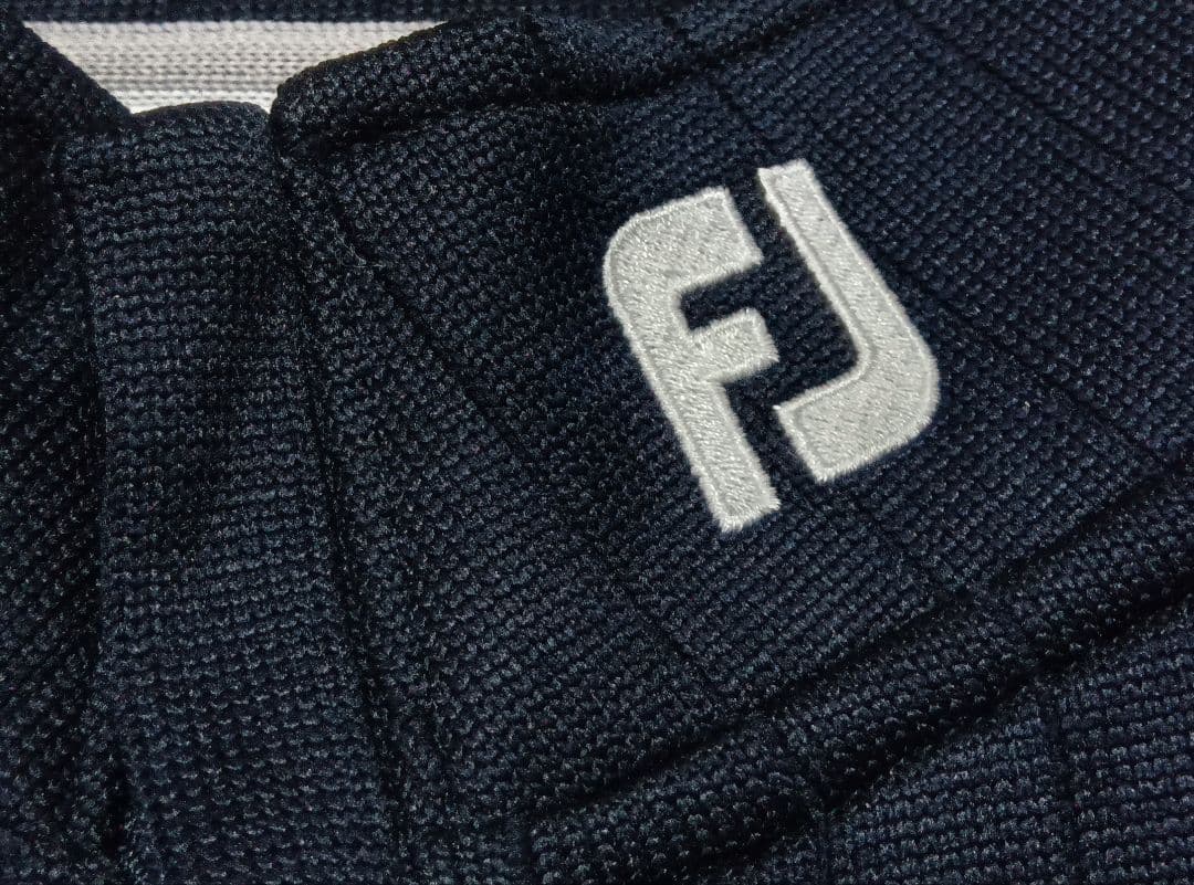 FJ ネイビー フロントジップ付きセーター・トレーナー 2XL