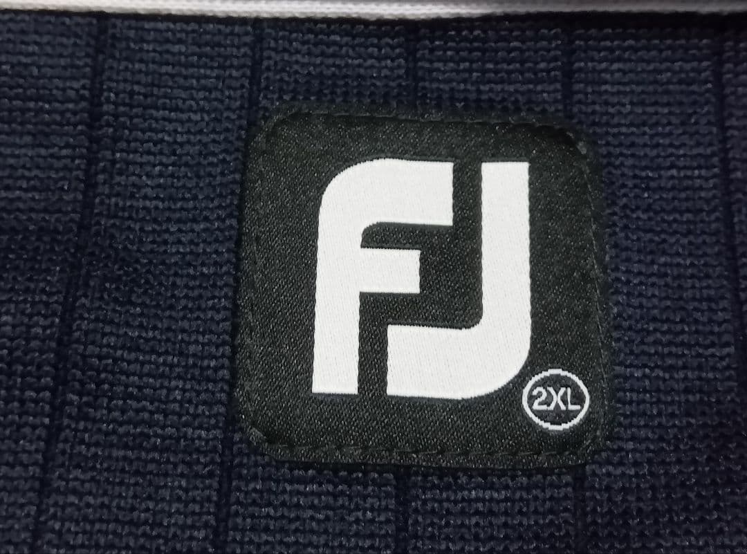 FJ ネイビー フロントジップ付きセーター・トレーナー 2XL