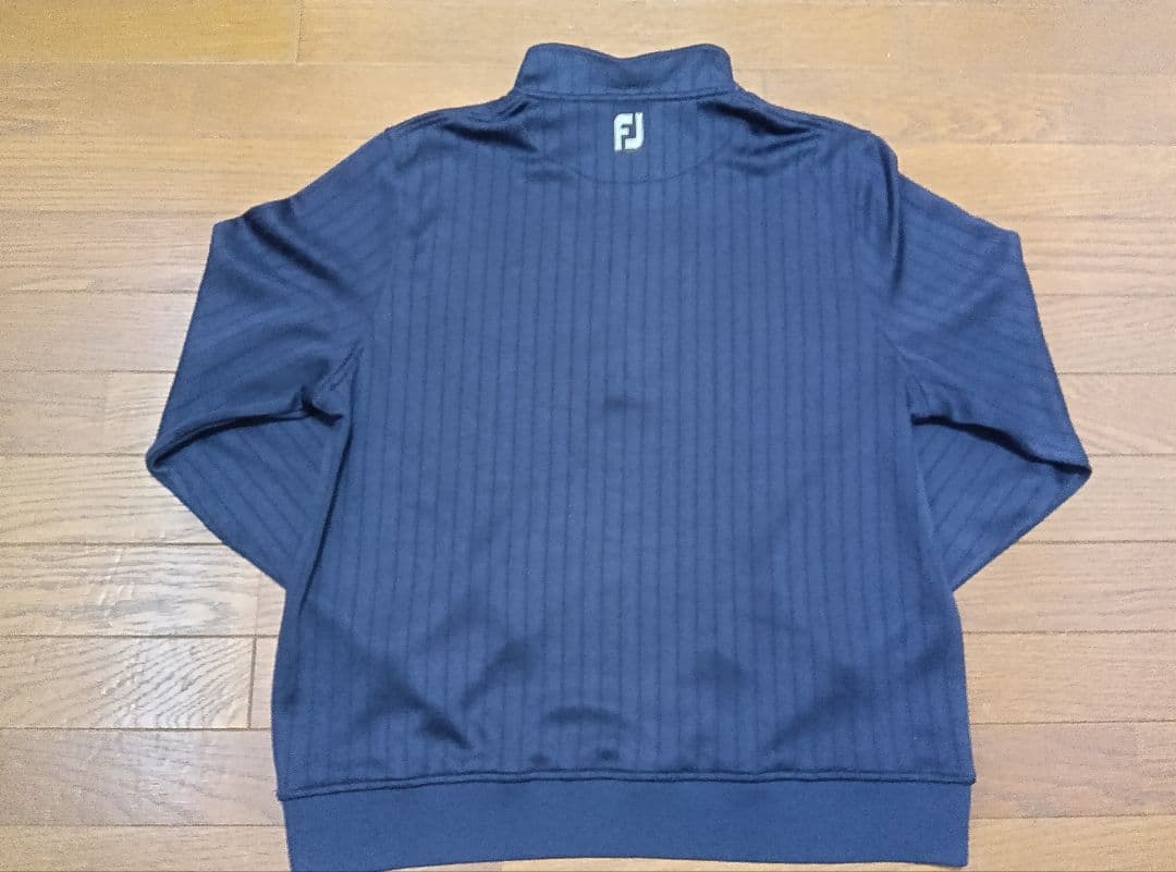 FJ ネイビー フロントジップ付きセーター・トレーナー 2XL