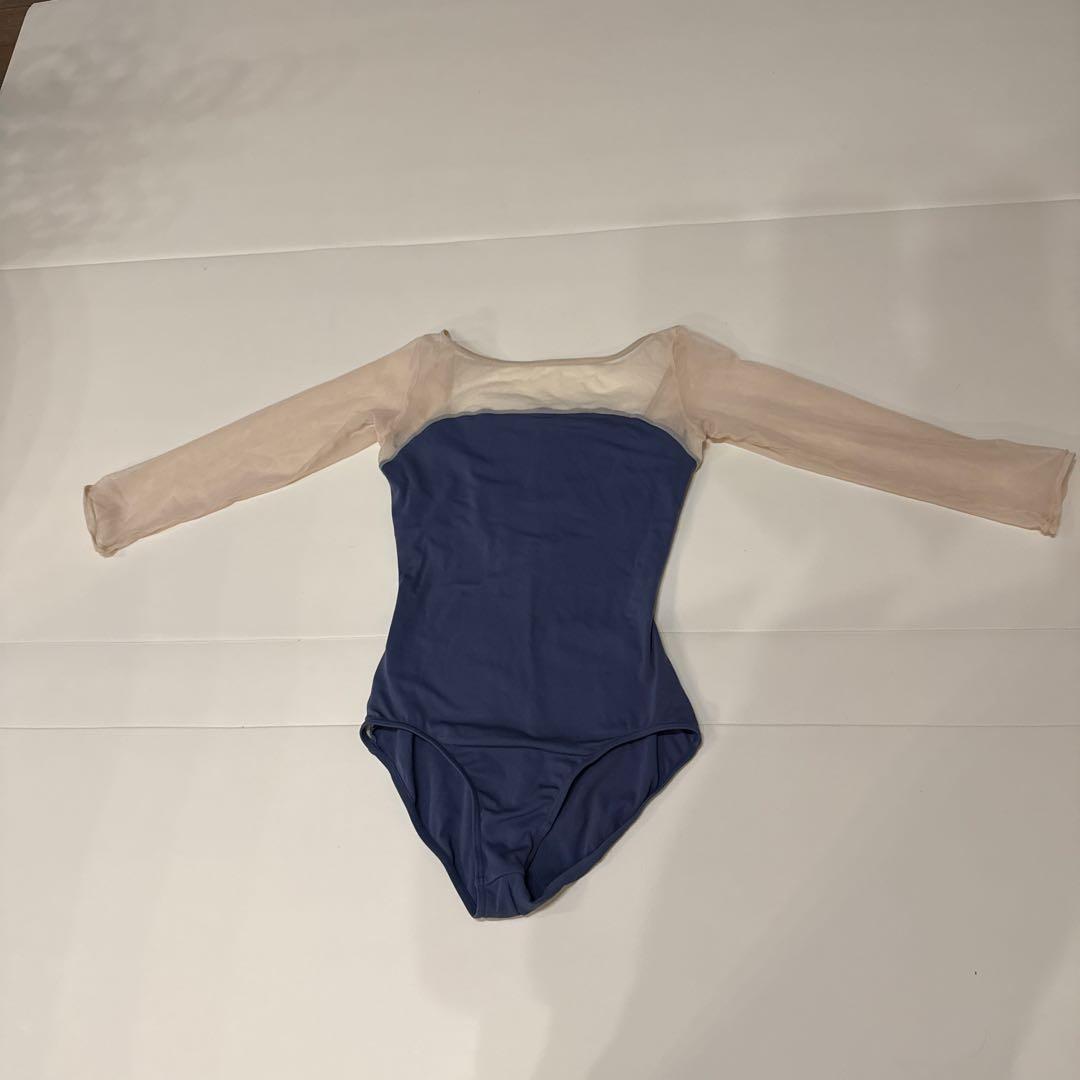 chacott レオタード　ロングスリーブ　ネイビー　Mサイズ