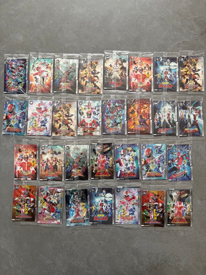 未開封　50種　フルコンプ　イタジャガ　スーパー戦隊シリーズ　カード