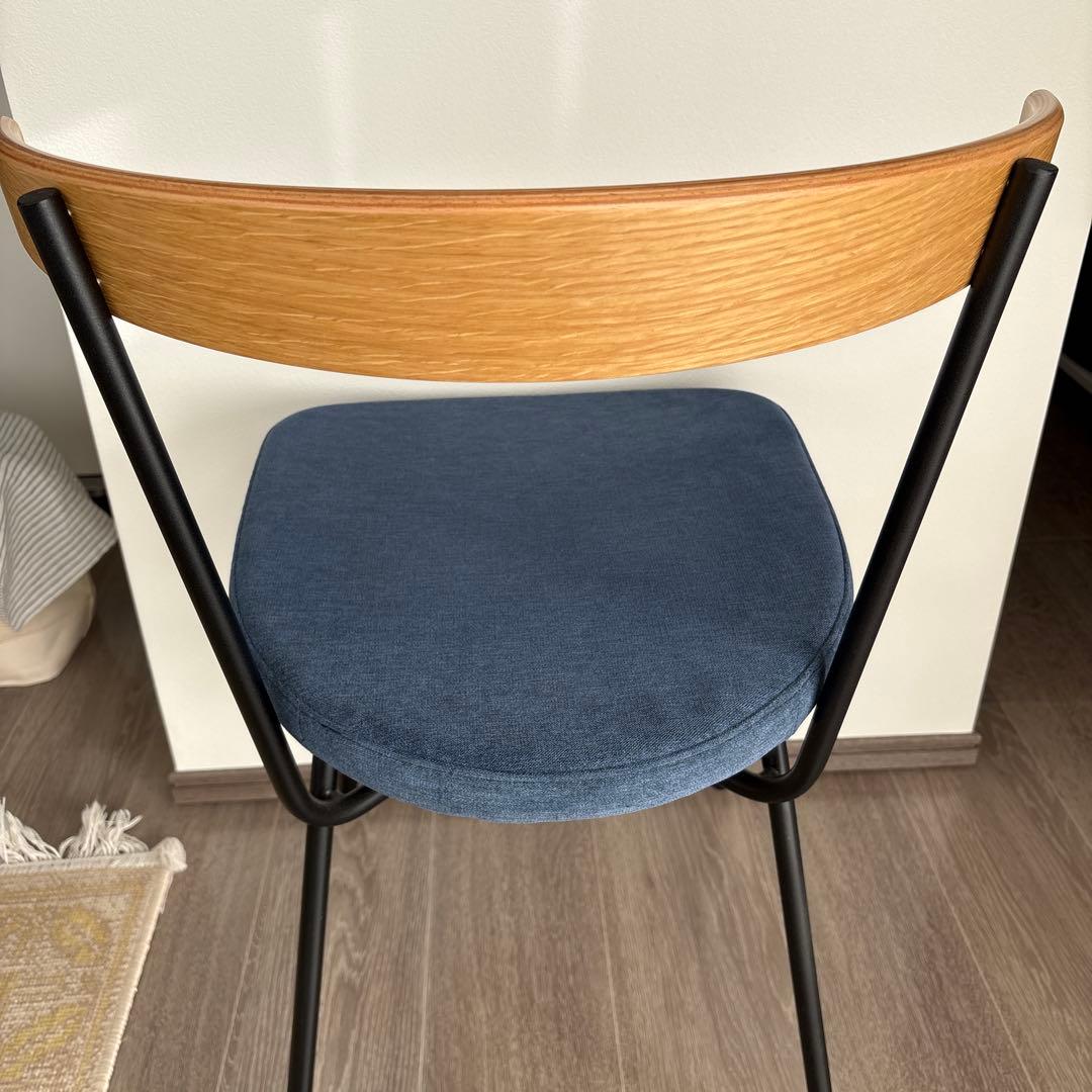 IDEE FERRET CHAIR Black frame × Navy