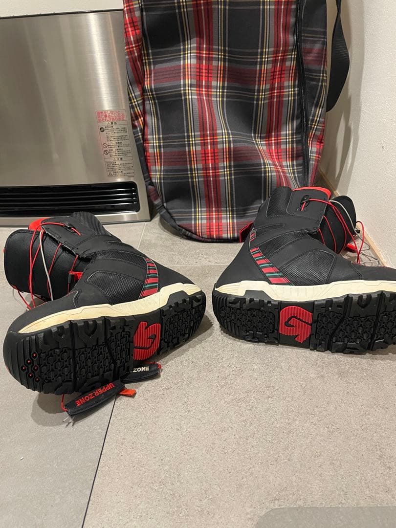 ピノコ　Burton スノーボードウェア 赤/青　入門セット