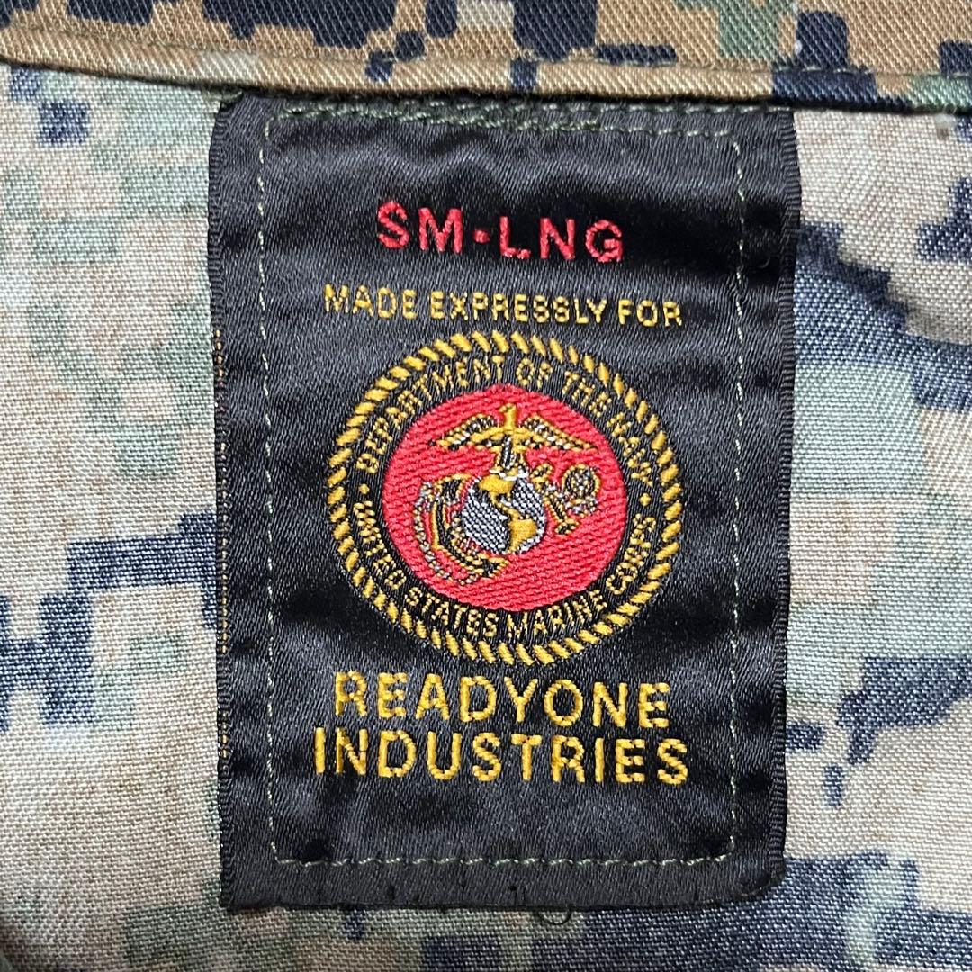 j82USMC MARINES デジタルカモ BDUジャケット 実物 ミリタリー