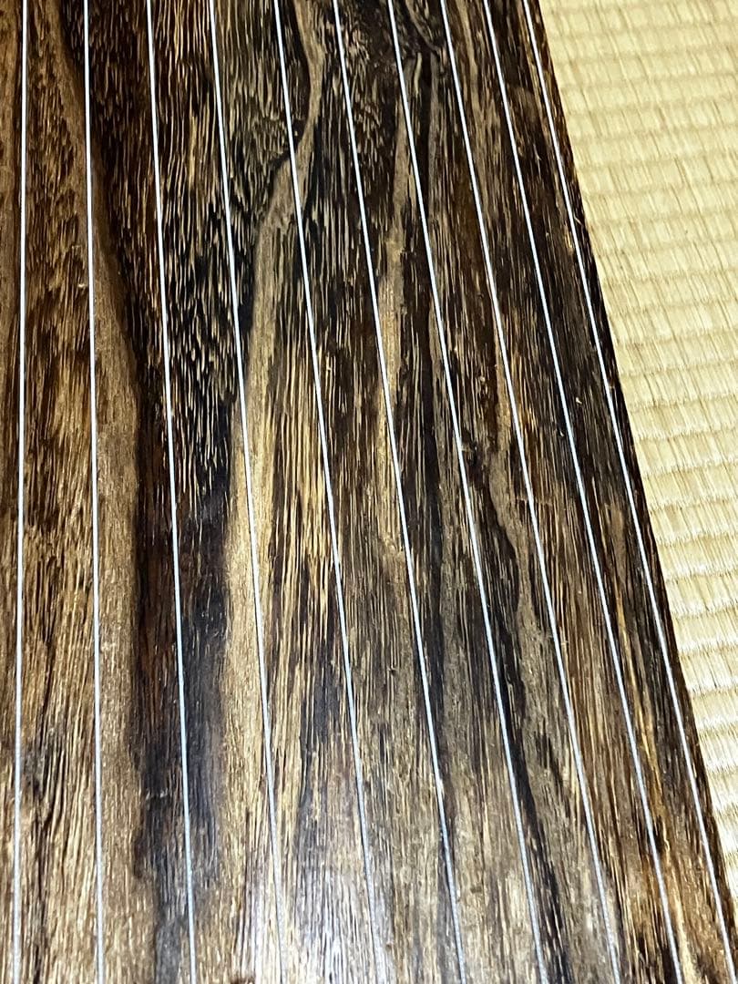 箏セット　紫檀巻　すだれ彫　送料込み