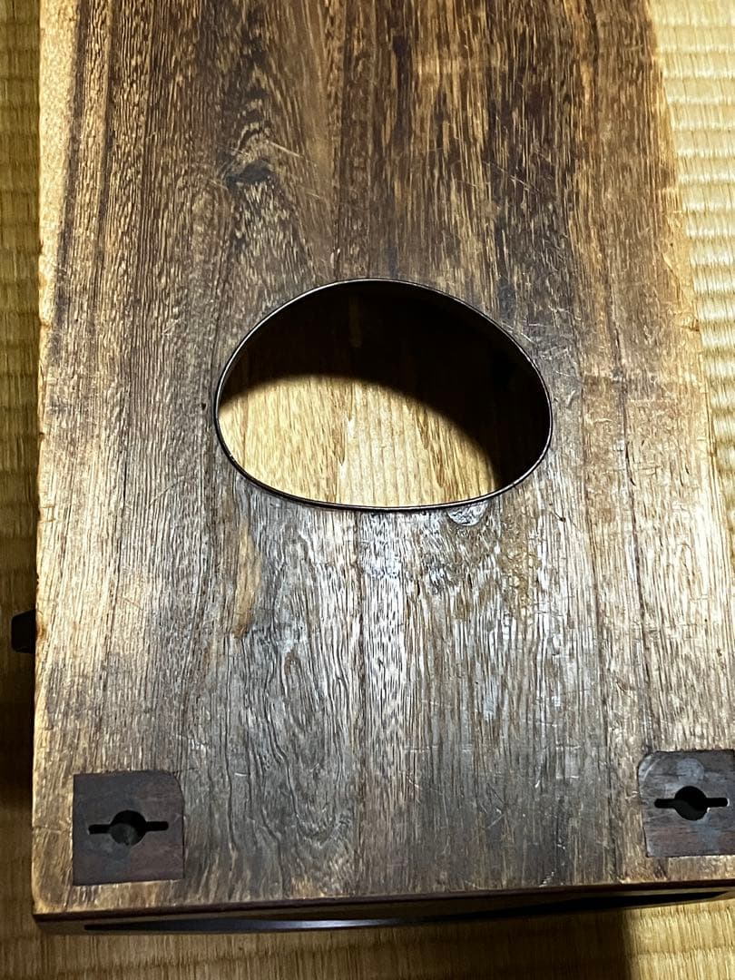 箏セット　紫檀巻　すだれ彫　送料込み