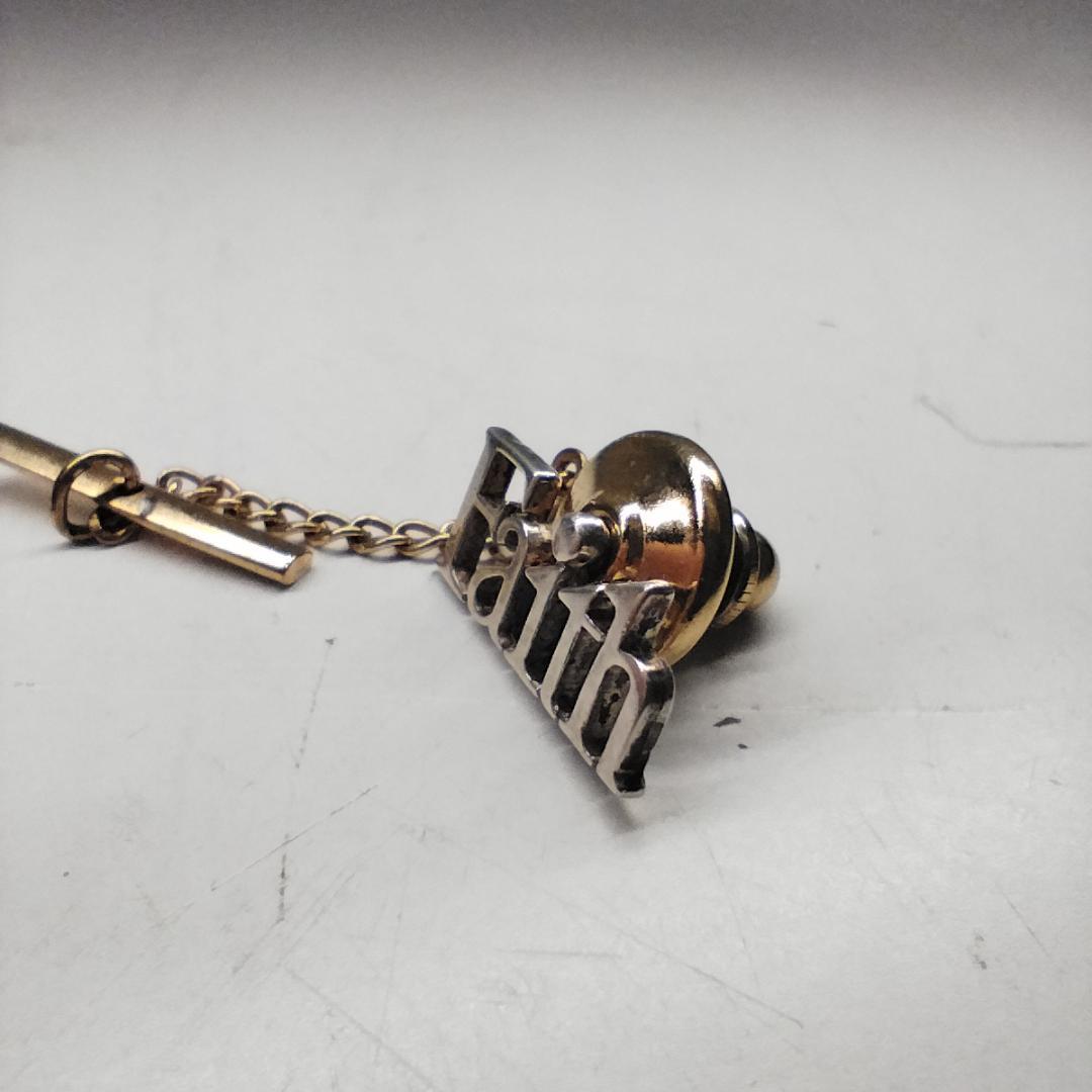 ティファニー FAITH ピン バッチ 美品 Tiffany スターリ IB4A