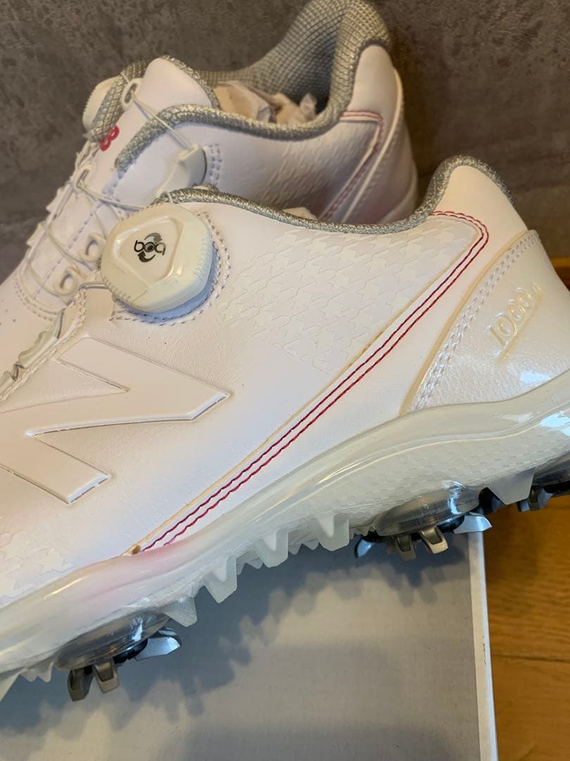 新品⭐︎New Balance ホワイト ゴルフシューズ 25cm