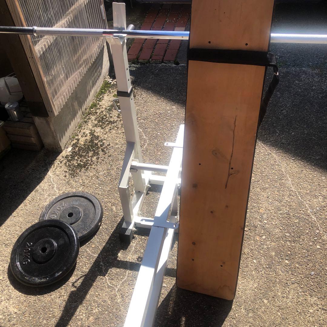 トレーニングベンチ バーベル付き　ちげさん専用