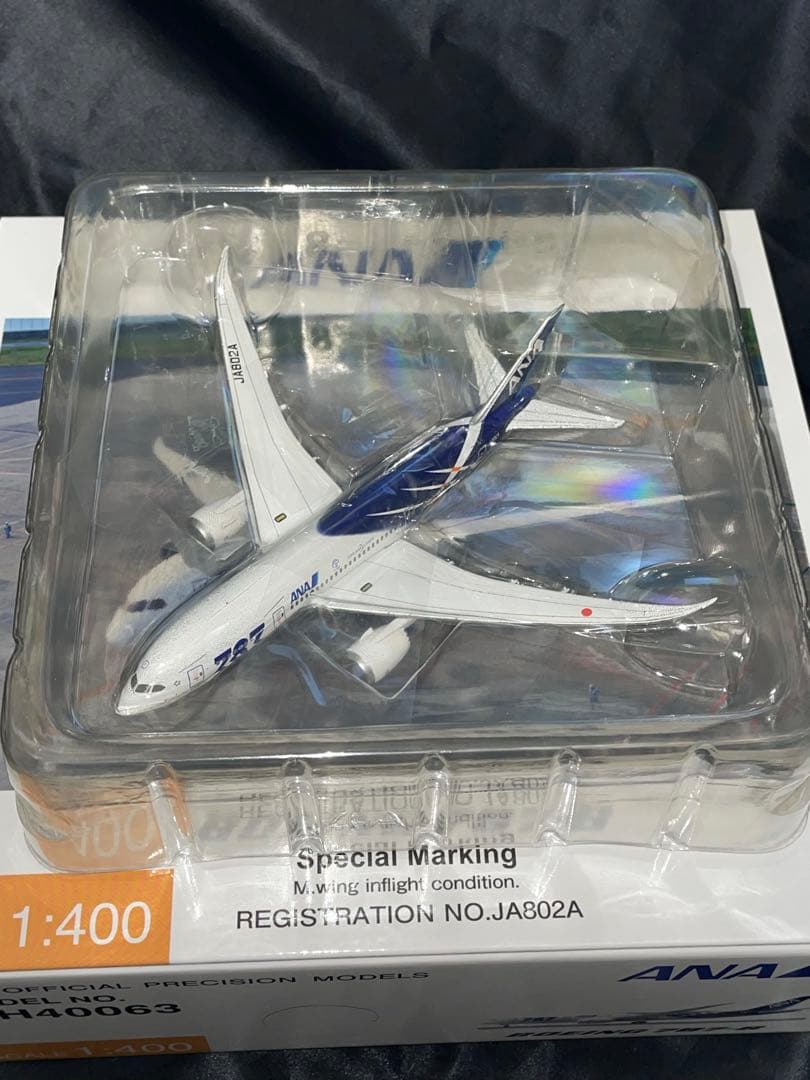 ANA B787-8 Special Marking 主翼空中姿勢 JA802A