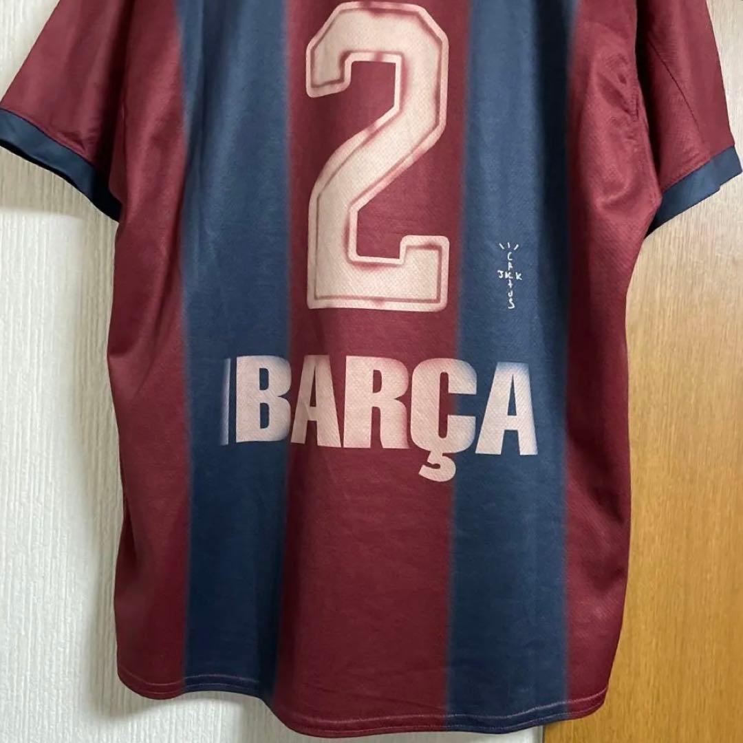 FCバルセロナ　travis scott サッカーシャツ　コラボ　NIKE XL