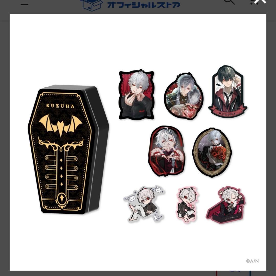 Kuzuha Celebration Goods タペストリーと缶入りステッカー