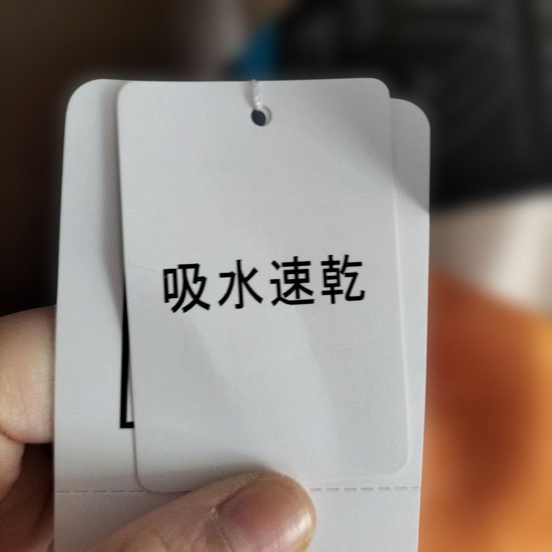 新品タグ付き未使用オレンジ UVカット ハーフジップシャツ 38