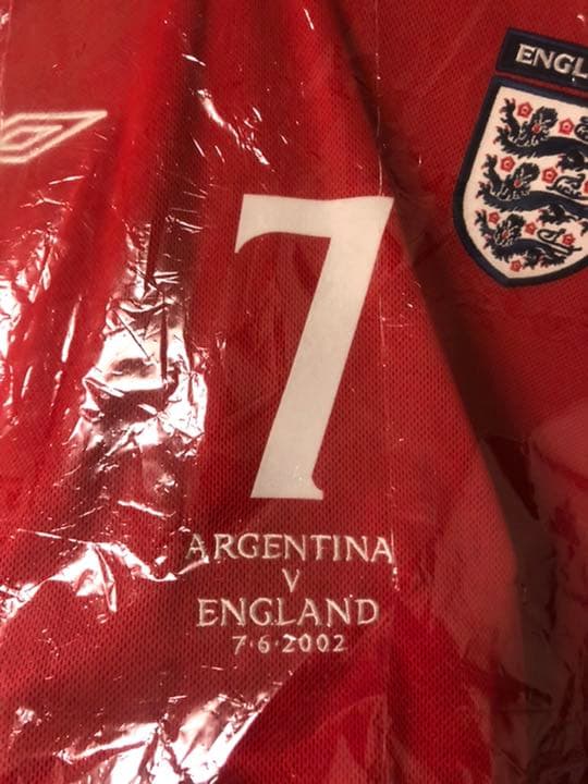 イングランド ベッカム ユニフォーム2002 ワールドカップ アルゼンチン戦