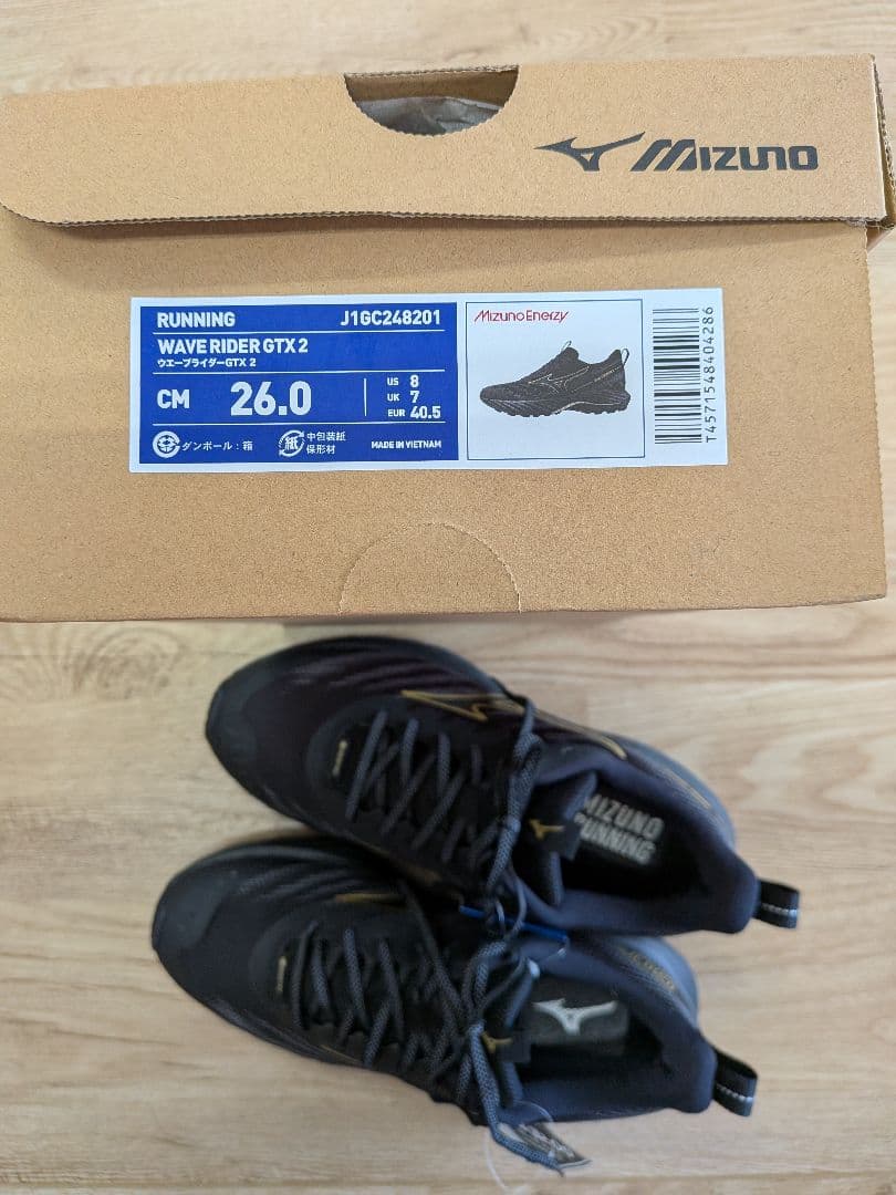 Mizuno WAVE RIDER　GTX 2 　トレイル対応　26cm　未使用