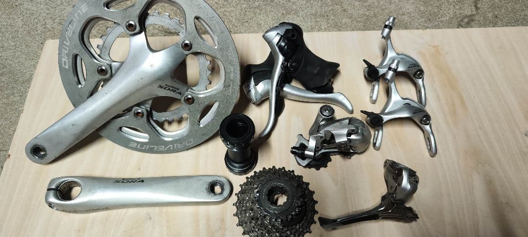 SHIMANO SORA TIAGRA混合コンポセット 165.0mm