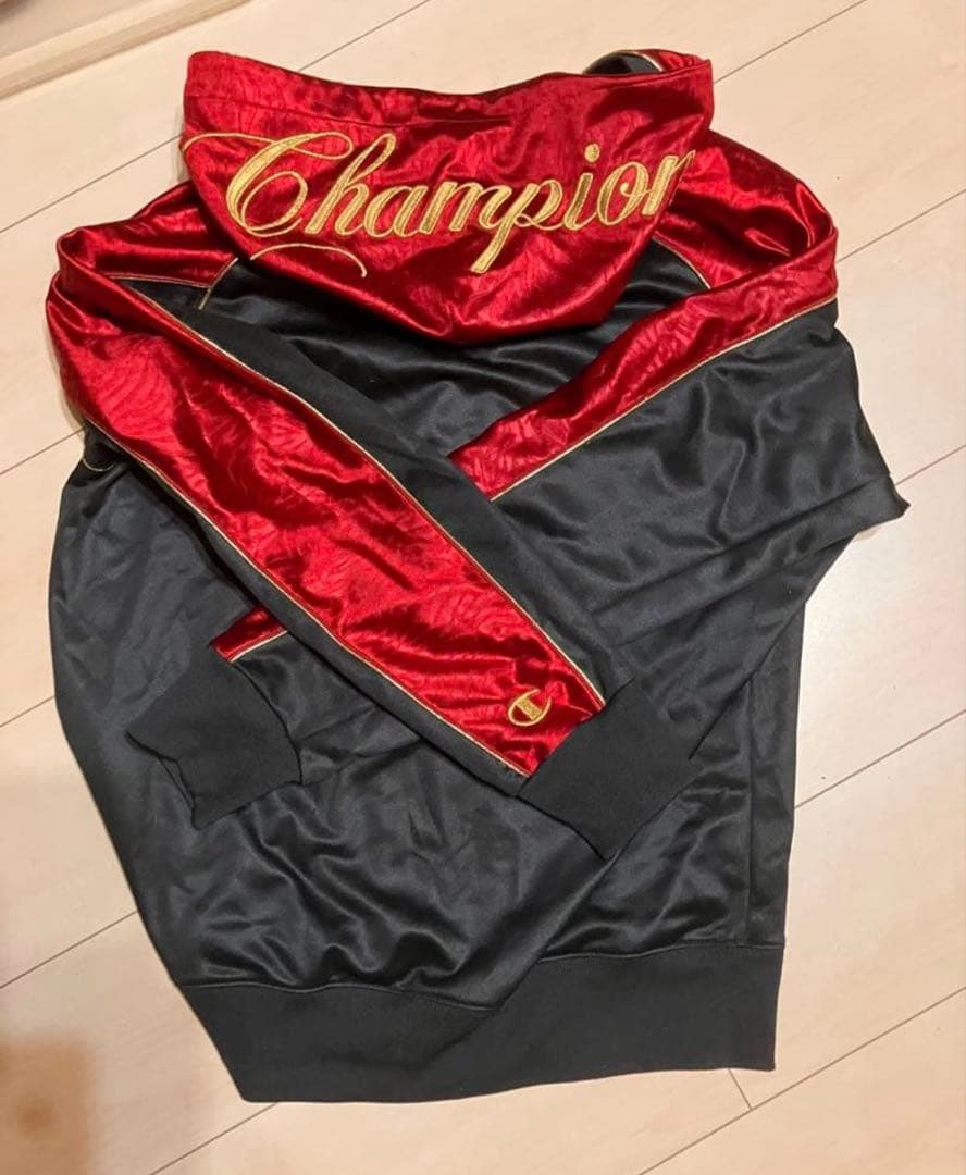 Champion ジャージ上下セット 黒と赤Lサイズ