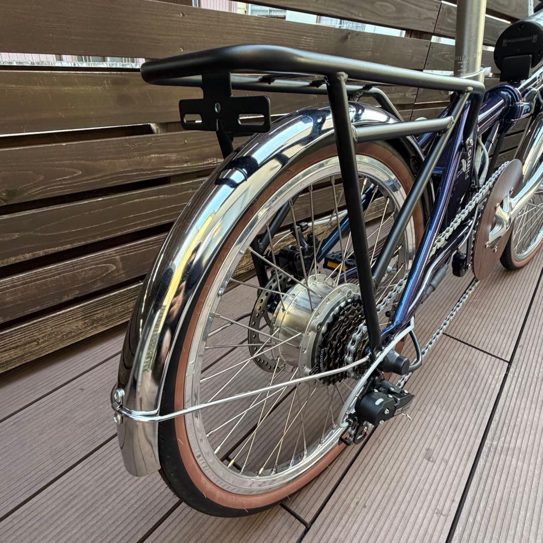 ほぼ新品 電動アシスト付折りたたみ自転車 サイラッシャー Flimo
