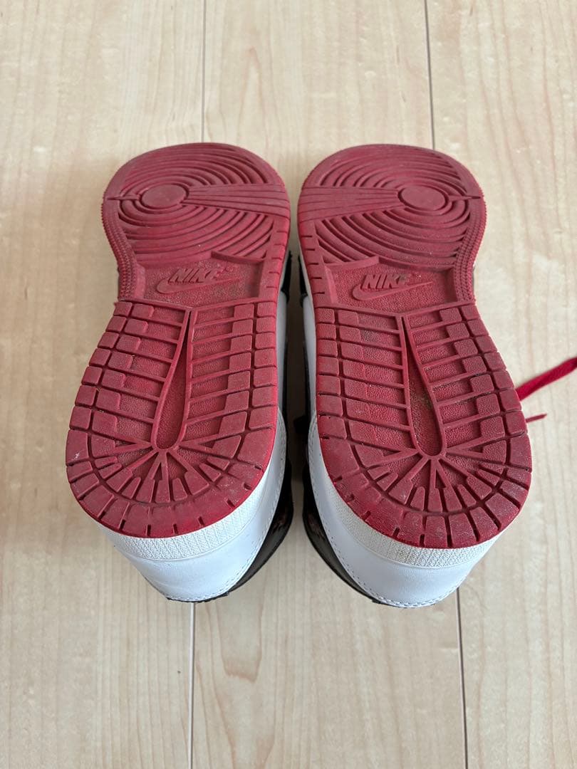 NIKE J AIR JORDAN 1 MID ホワイト/ブラック/ジムレッド