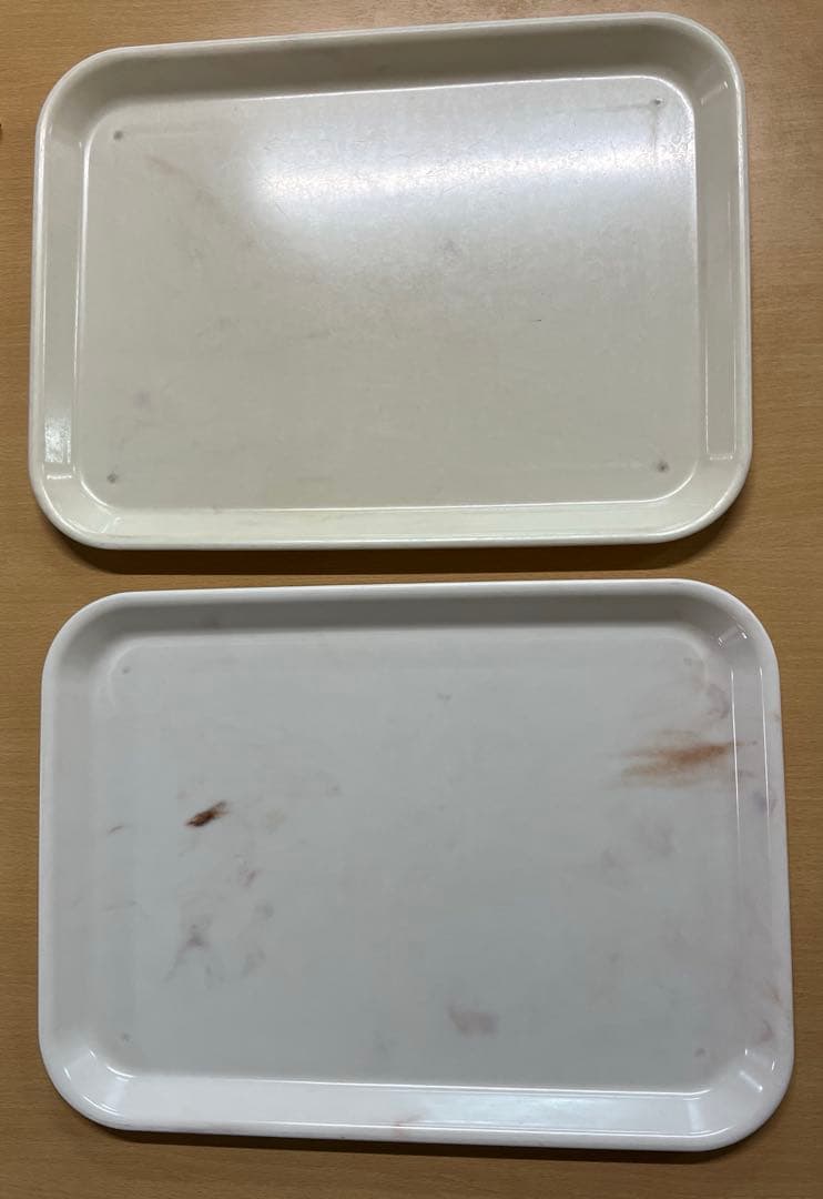 プラスチック製トレー 30枚セット 白　ベージュ【中古】