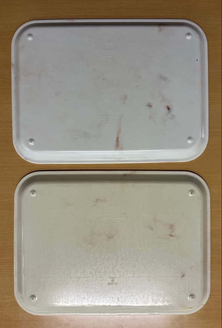 プラスチック製トレー 30枚セット 白　ベージュ【中古】
