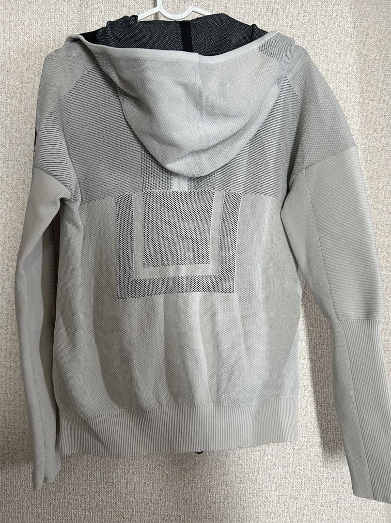 adidasジャージ　グレーホワイト　サイズL