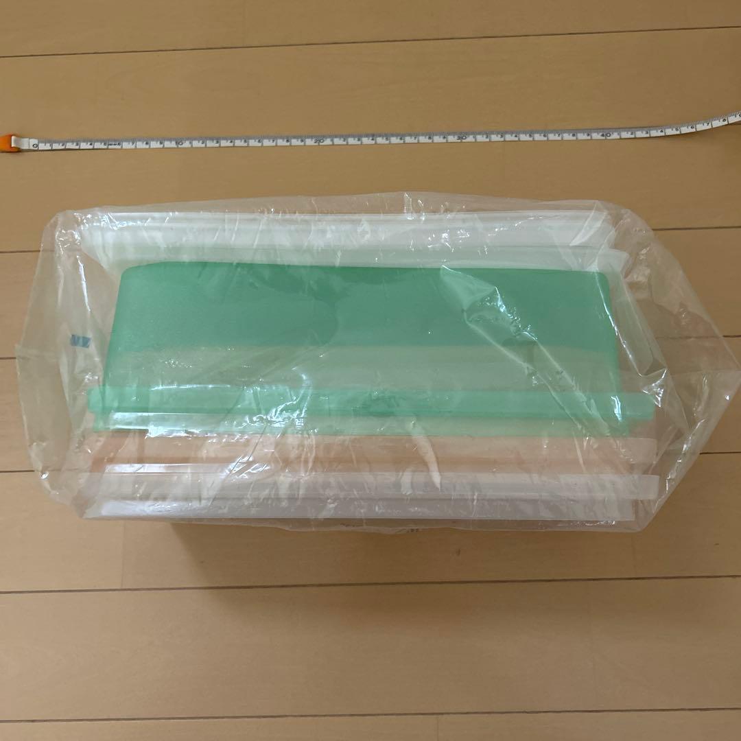 タッパーウェア四角い容器3点セット新品未使用