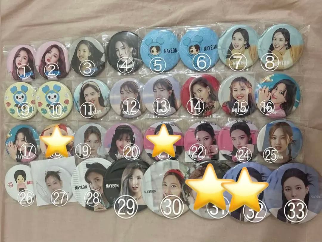 TWICE ナヨン 缶バッジ まとめ売り バラ売り 32個セット