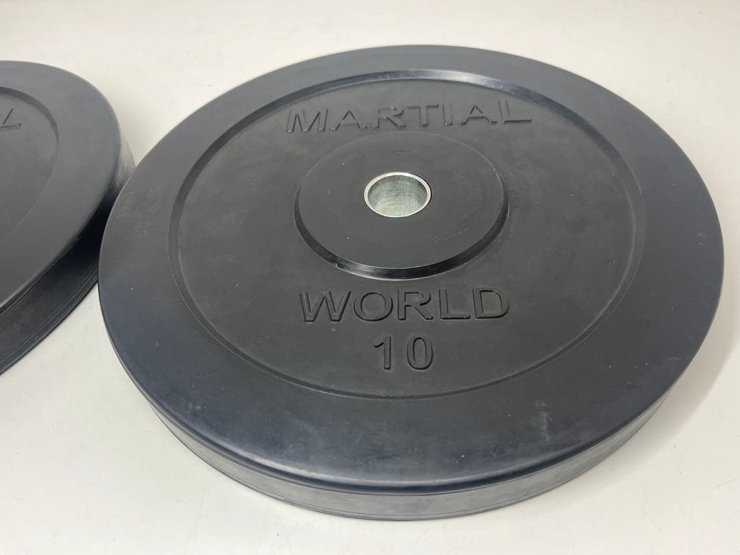 MARTIAL WORLD マーシャルワールドラバープレート 10kg×2枚枚