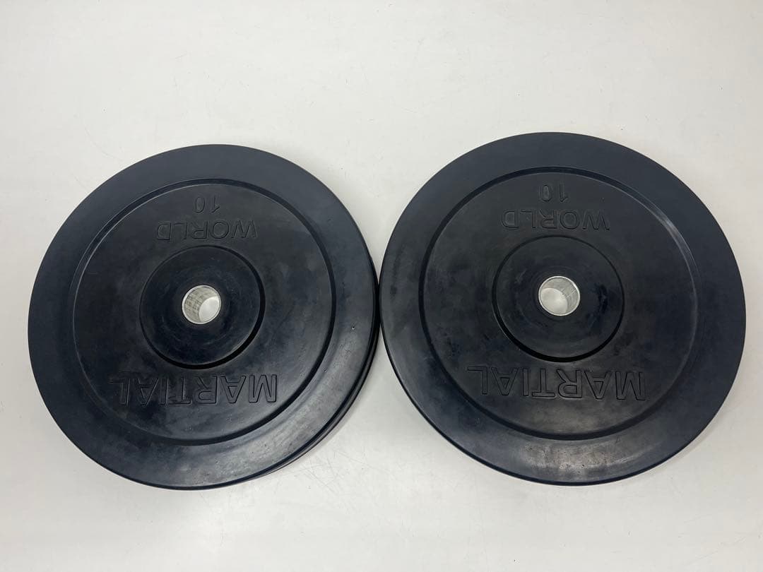 MARTIAL WORLD マーシャルワールドラバープレート 10kg×2枚枚