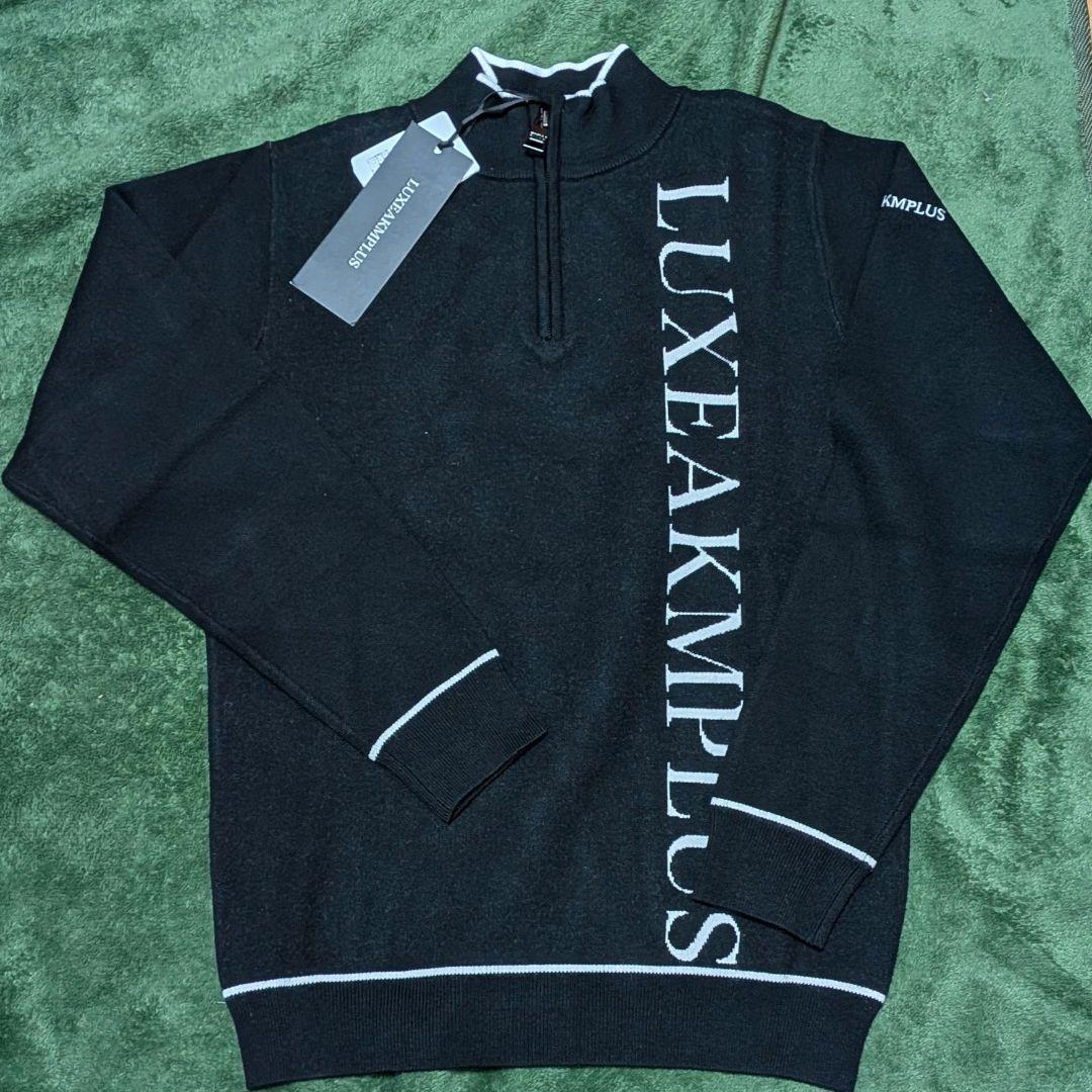 ♛S♛さま専用【新品】LUXEAKMPLUS ハーフジップモックネックニット
