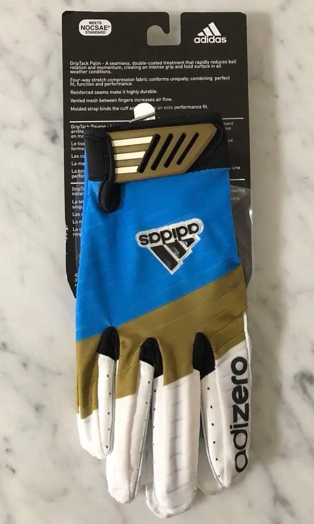 adidas adizero Smoke グローブ UCLAロゴ入りアメフト