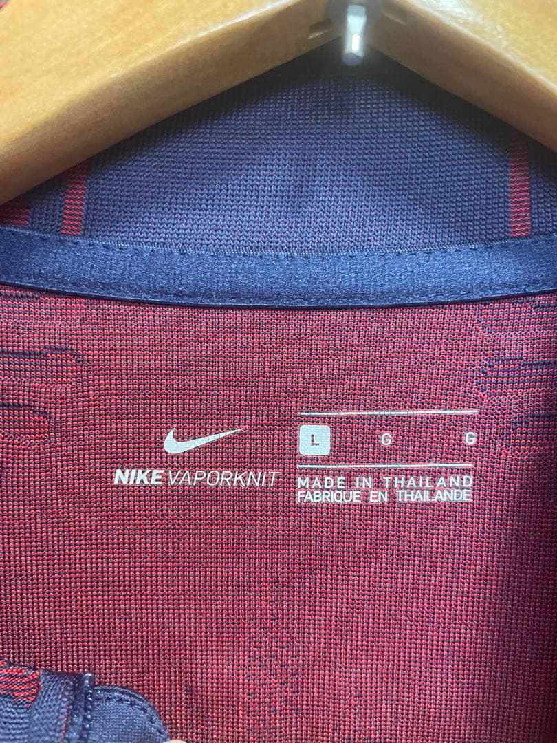 Nike VaporKnit ジャージ Lサイズ ネイビー/赤