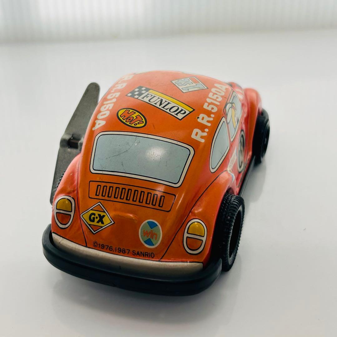 昭和レトロ サンリオ ブリキ ゼンマイ自動車 フォルクスワーゲン ビートル