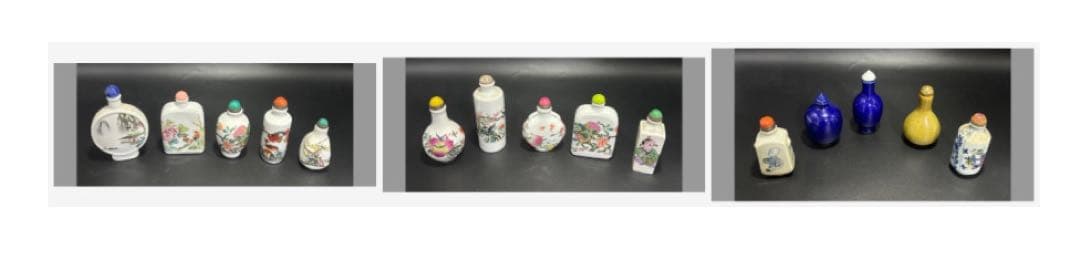 中国　陶器製手描き香水瓶　　60個セット