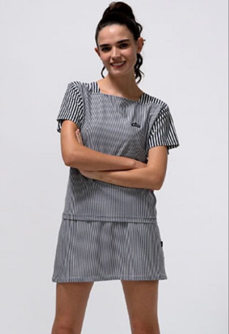 No.143 Prince ストライプゲームシャツ☆NAVY☆新品☆LL☆