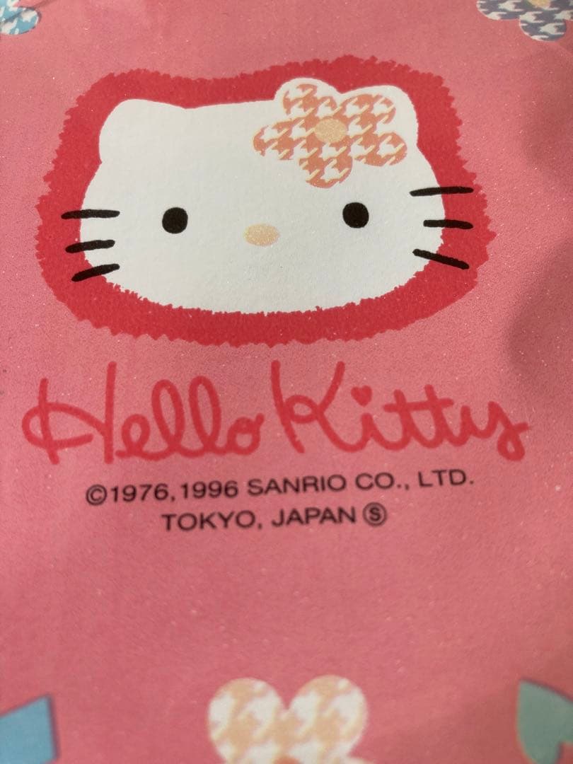 キティ　1996 千鳥柄　カオハナ　紙皿　ペーパーナプキン　40枚　レア